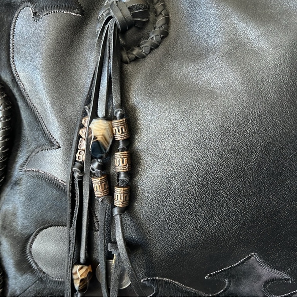 Vintage Simone Camille Genuine Calf Hair & Leather Handbag - Picture 9 of 14